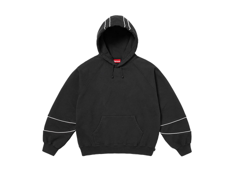 Supreme Paneled Hooded Sweatshirt Black (Pre-Owned)