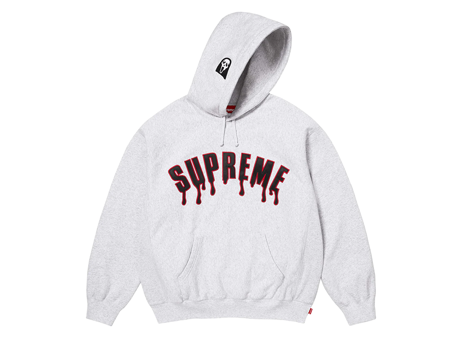 Supreme Ghostface Arc Hooded Sweatshirt Ash Grey