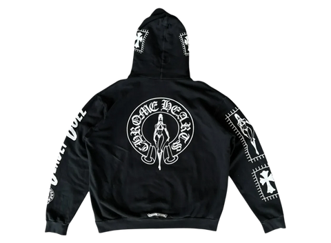 Chrome Hearts Deadly Doll Horseshoe Hoodie Black (Pre-Owned)