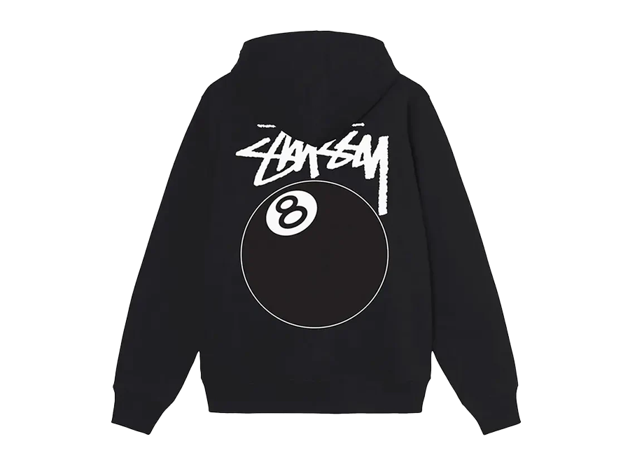 Stussy 8 Ball Hoodie Black