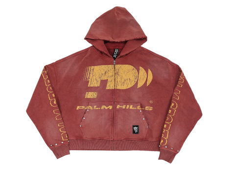 Palm Hills Passion Fruit Red Zip-Up