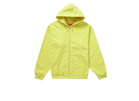 Supreme Small Box Zip Up Hooded Sweatshirt (FW23) Acid Yellow (Pre-Owned)
