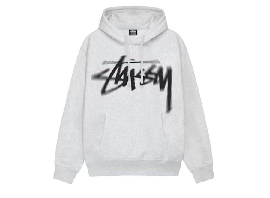 Stussy Dizzy Stock Hoodie 'Ash Heather' (Pre-Owned)