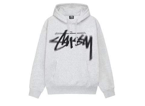 Stussy Dizzy Stock Hoodie 'Ash Heather' (Pre-Owned)