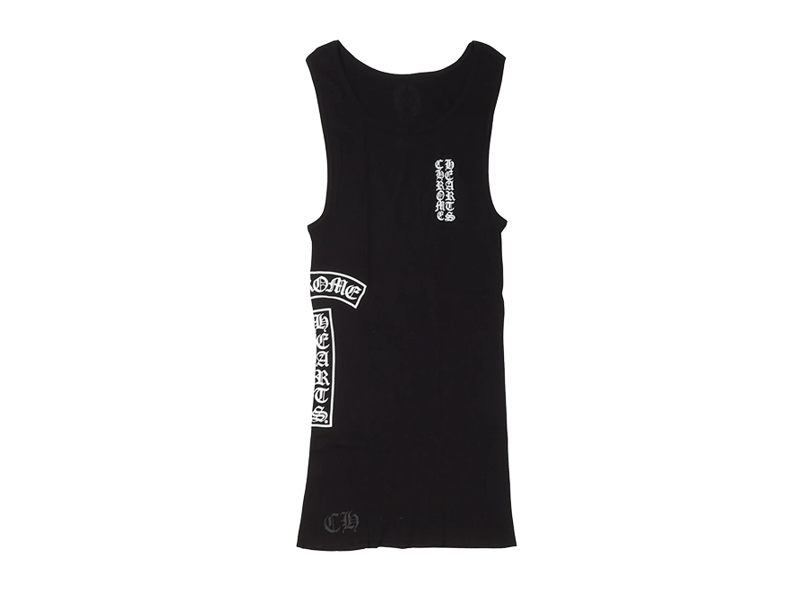 Chrome Hearts T-Bar Logo Ribbed Tank Top