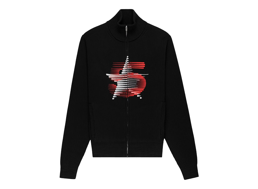 Sp5der 5Star Zip Sweater Black
