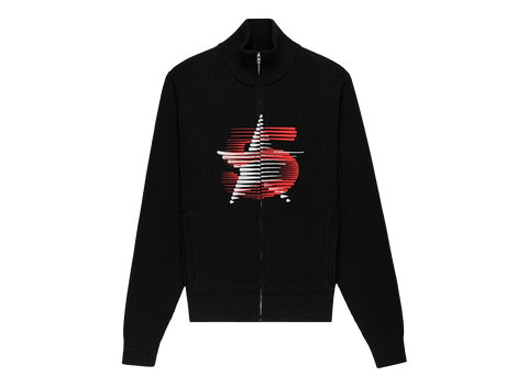 Sp5der 5Star Zip Sweater Black