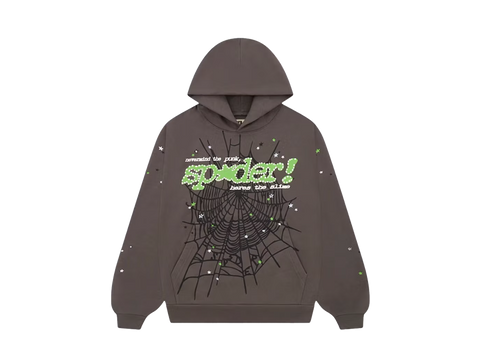 Sp5der Wait Grey Punk V2 Hoodie