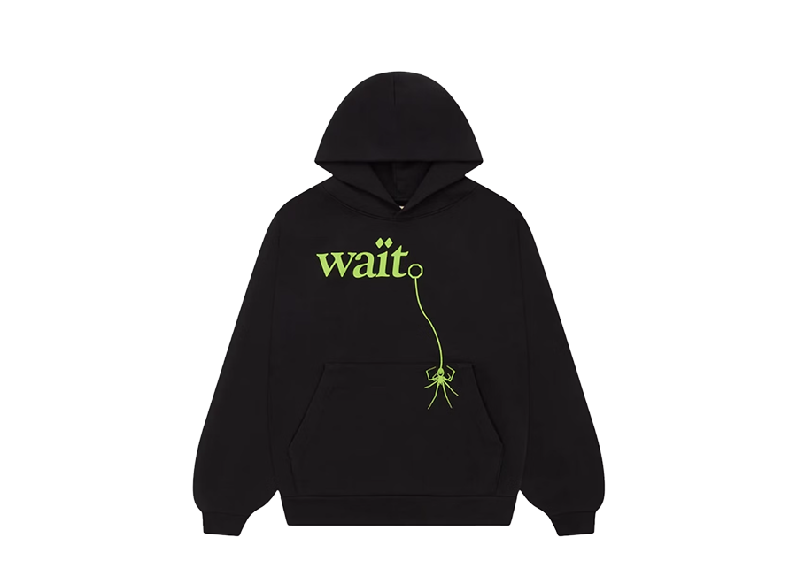 Sp5der Wait Black Hoodie