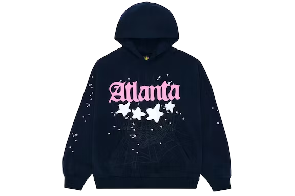 Sp5der Atlanta Hoodie Navy