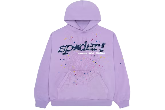 Sp5der Hoodie Acai Purple