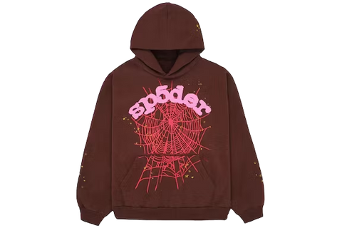 Sp5der Web Hoodie Brown