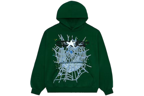 Sp5der Web Hoodie Hunter Green