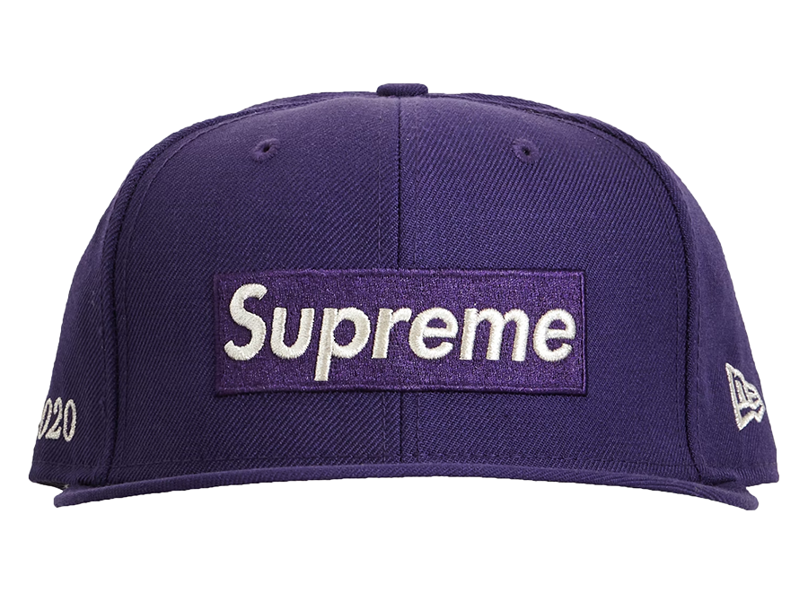 Supreme $1M Metallic Box Logo New Era Purple