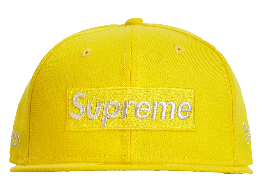 Supreme $1M Metallic Box Logo New Era Yellow