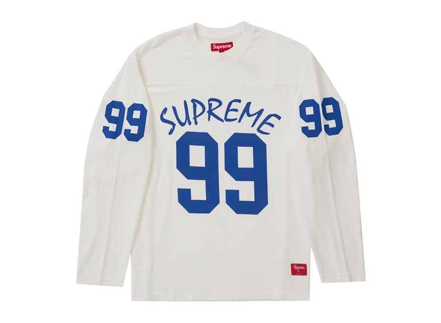Supreme 99 L/S Football Top White