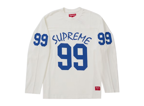 Supreme 99 L/S Football Top White