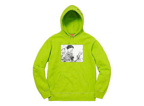 Supreme AKIRA Arm Hooded Sweatshirt Lime (Pre-Owned)