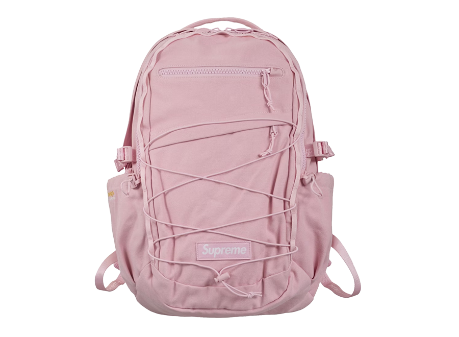 Supreme Logo Backpack (SS25) Light Pink