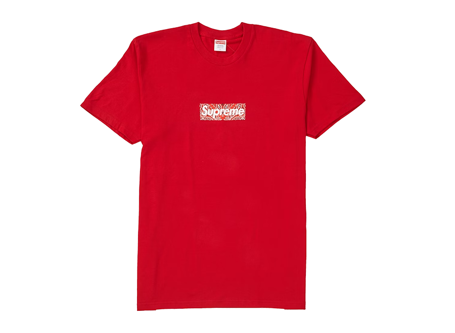 Supreme Bandana Box Logo Tee Red (Pre-Owned)
