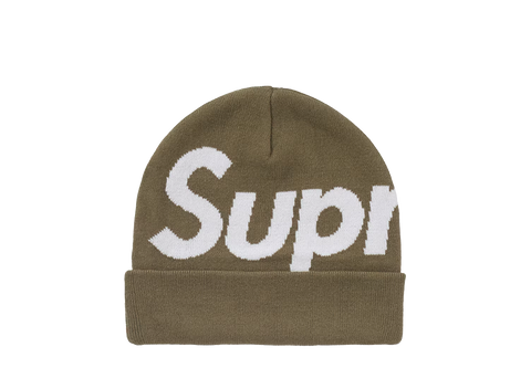Supreme Big Logo Beanie (FW24) Olive