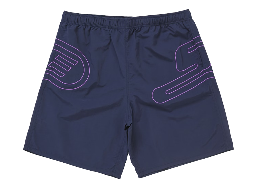 Supreme Big Logo Nylon Short Navy