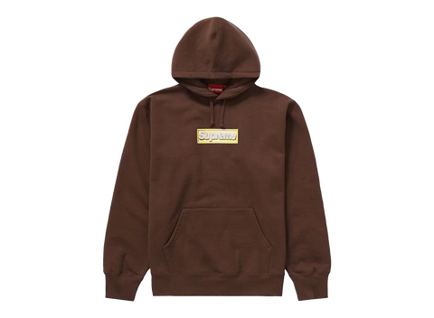 Supreme Bling Box Logo Hooded Sweatshirt Dark Brown (Pre-Owned)