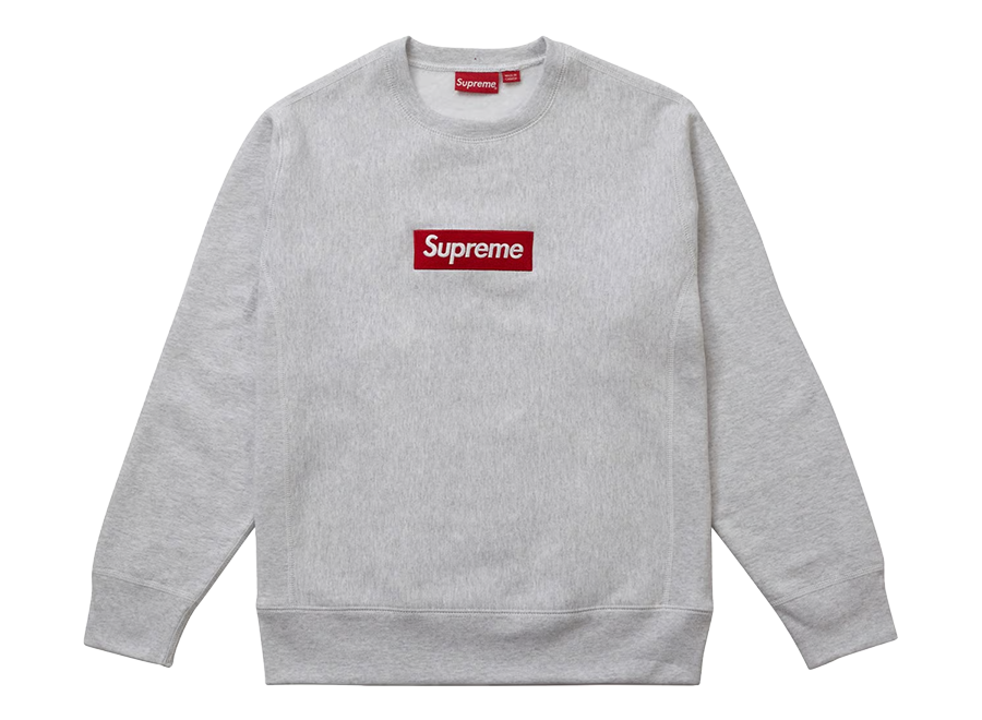 Supreme Box Logo Crewneck (FW18) Ash Grey (Pre-Owned)