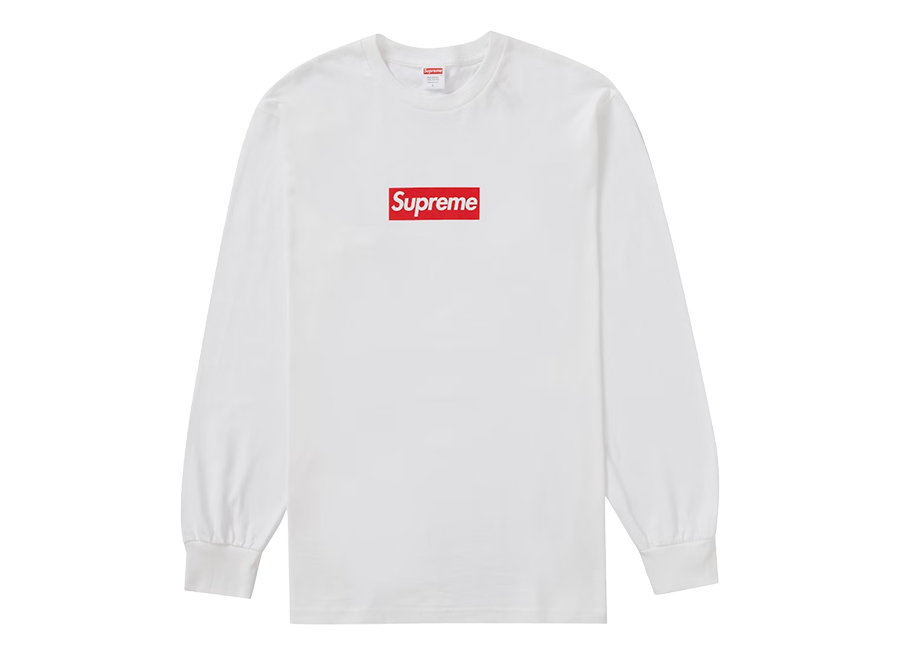 Supreme Box Logo L/S Tee White (Pre-Owned)