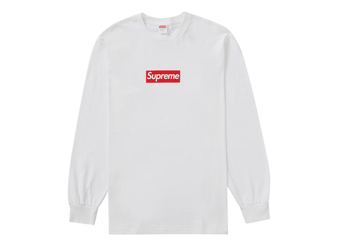 Supreme Box Logo L/S Tee White (Pre-Owned)