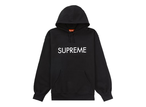 Supreme Capital Hooded Sweatshirt Black