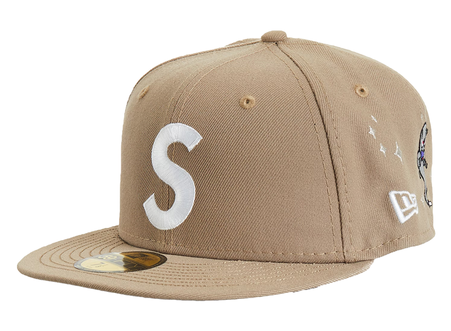Supreme Characters S Logo New Era Fitted Hat Brown