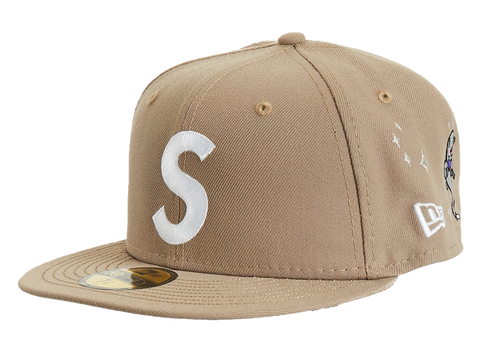 Supreme Characters S Logo New Era Fitted Hat Brown