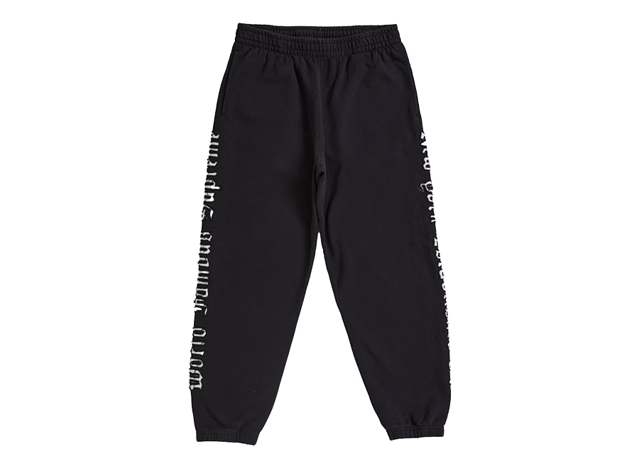 Supreme Contrast Cutout Sweatpant Black (Pre-Owned)