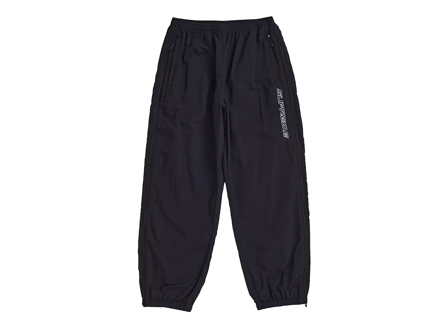 Supreme Contrast Zip Warm Up Pant Black (Pre-Owned)