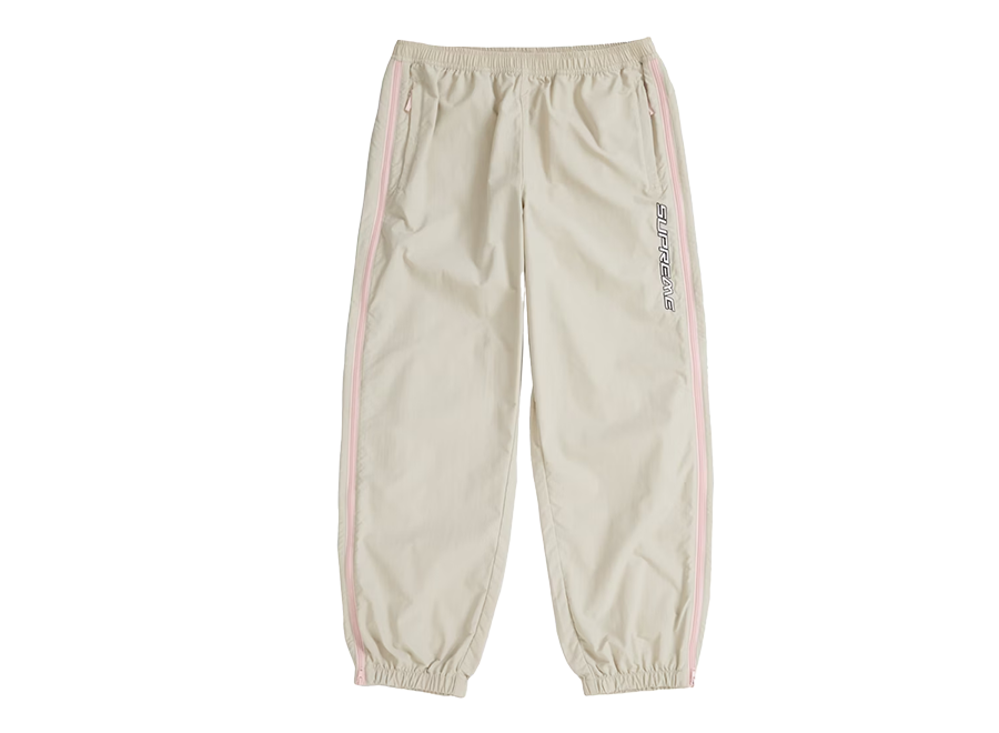 Supreme Contrast Zip Warm Up Pant Tan (Pre-Owned)