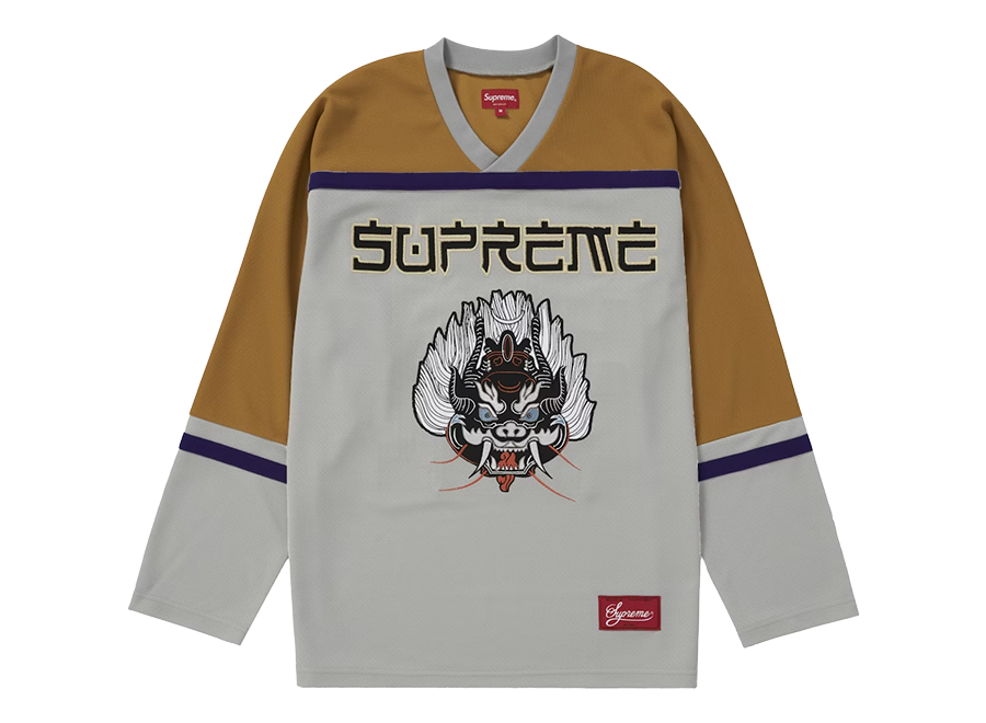 Supreme Demon Hockey Jersey Grey (Pre-Owned)