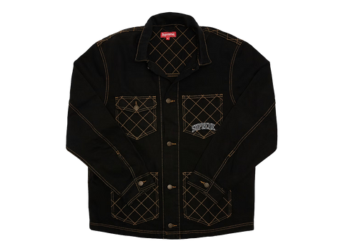 Supreme Diamond Stitch Denim Chore Coat (Pre-Owned)