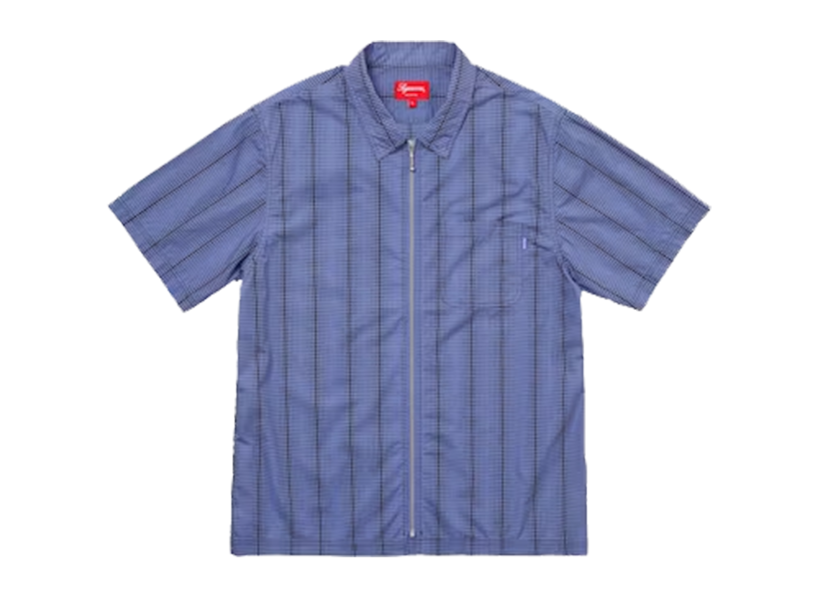 Supreme Dots Zip Up Shirt Light Blue (Pre-Owned)