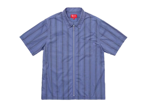Supreme Dots Zip Up Shirt Light Blue (Pre-Owned)