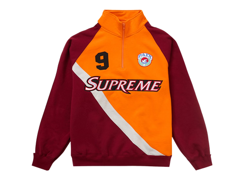Supreme Equipe Half Zip Sweatshirt Dark Orange (Pre-Owned)