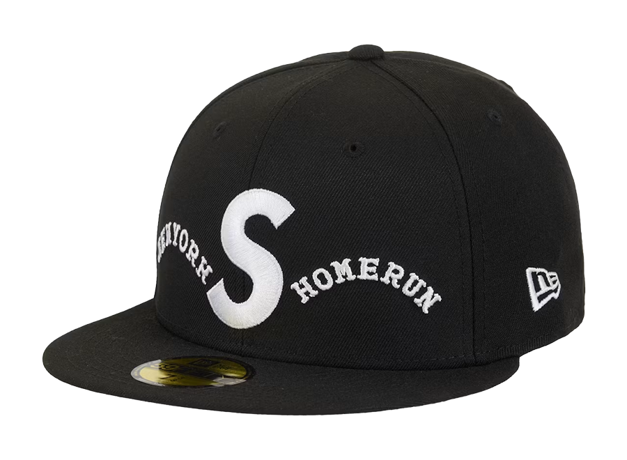 Supreme Homerun S Logo New Era 59Fifty Hat Black (Pre-Owned)