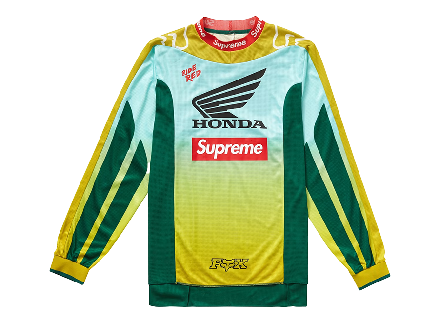 Supreme Honda Fox Racing Moto Jersey Top Moss (Pre-Owned)