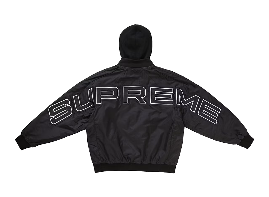 Supreme Hooded Stadium Jacket Black (Pre-Owned)