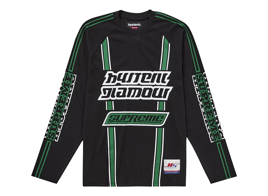 Supreme Hysteric Glamour Mesh L/S Top Black