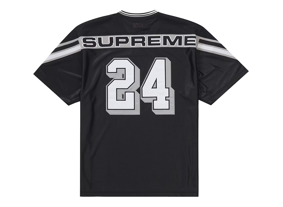 Supreme Jacquard Rib Football Jersey Black