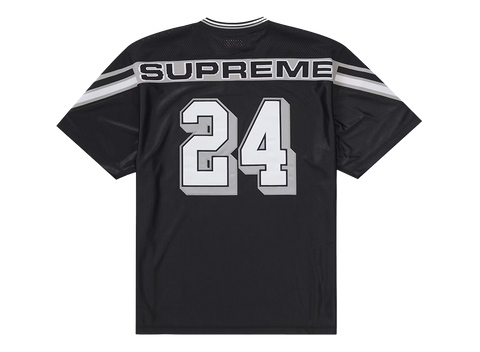 Supreme Jacquard Rib Football Jersey Black