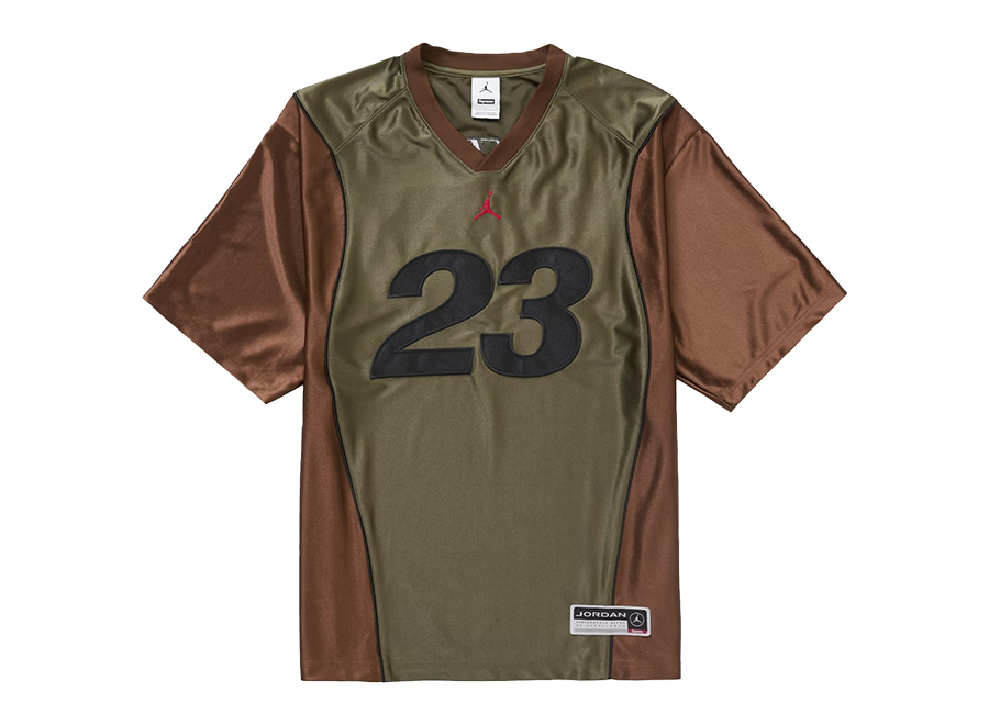 Supreme Jordan Warm Up Jersey Olive