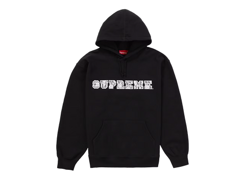 Supreme Lace Hooded Sweatshirt Black (Pre-Owned)