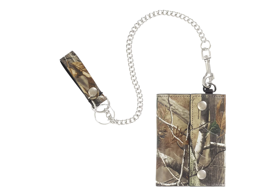 Supreme Leather Chain Wallet (FW25) Realtree Hardwoods Camo